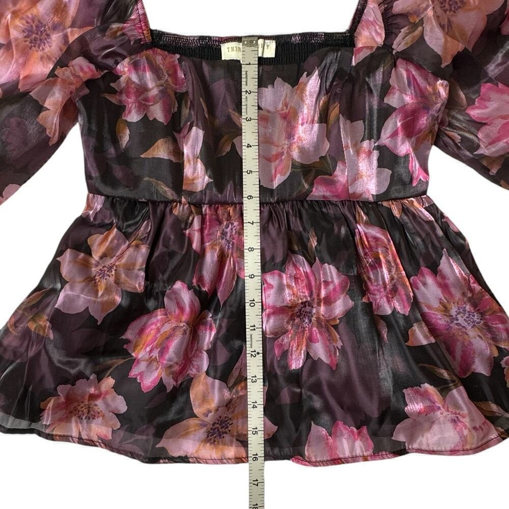 Thirty/Thirty Floral Babydoll Blouse - Size S (NWT) - Picture 8 of 8
